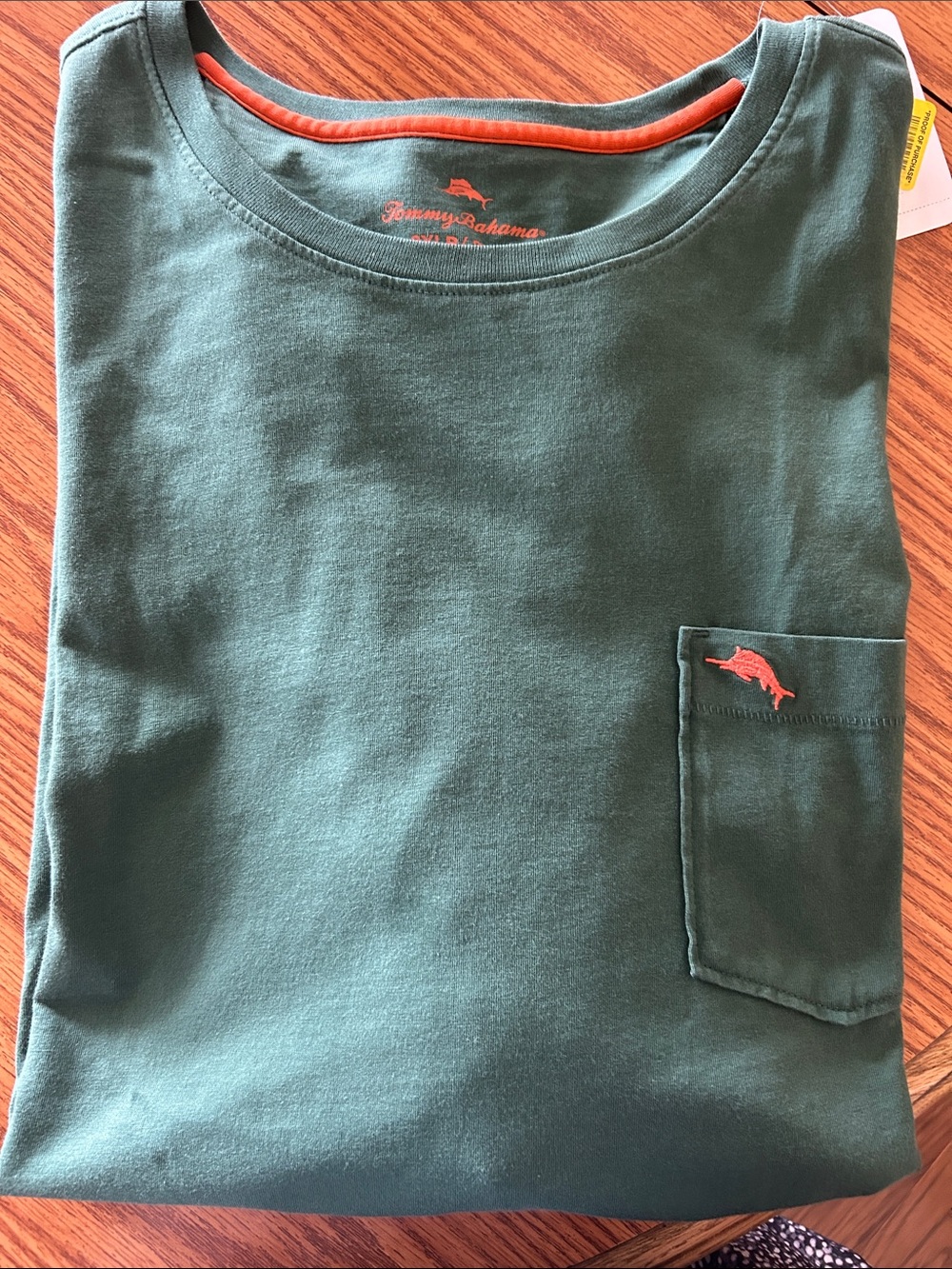 Tommy Bahama Long Sleeve Pocket Tee-Green